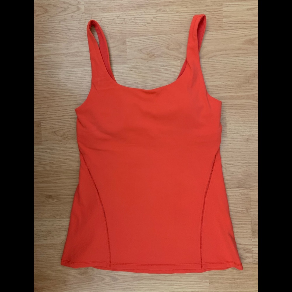 Lululemon Orange/Red Adjustable Tank